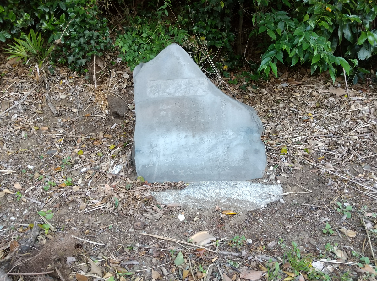 矢切大坂の大井戸之碑